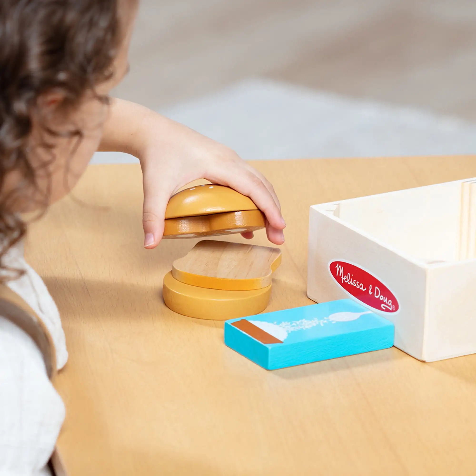 Des groupes alimentaires en bois jouent au coffret alimentaire – Grains - Certifié FSC