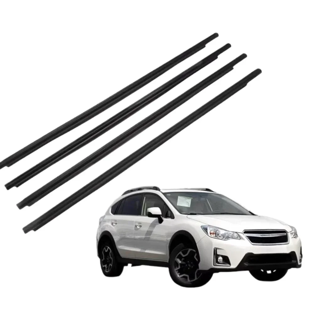 1 Piece Black Outside Windows Glass Rubber for Subaru XV Sedan Protector Weatherstrip Seal for Subaru 2011-2017 Seal Door