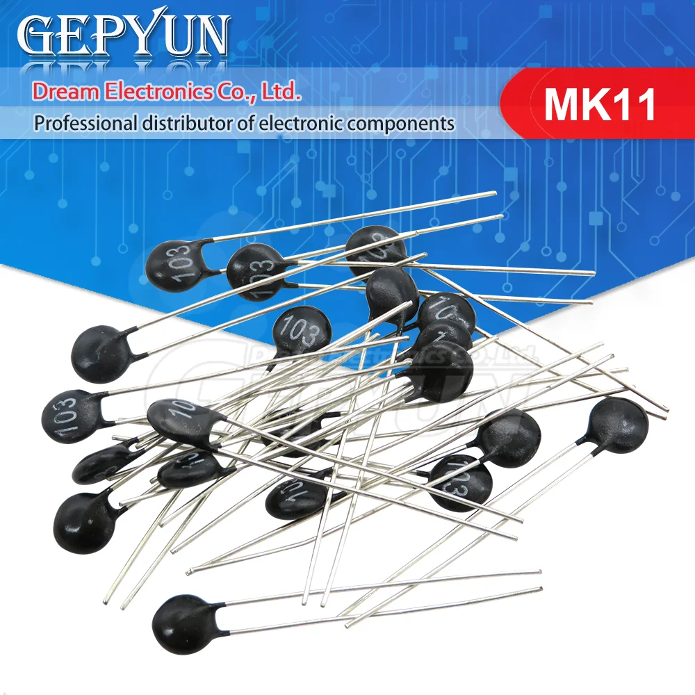 Resistor térmico ntc MF11-103 10k do resistor do termistor de 20 pces