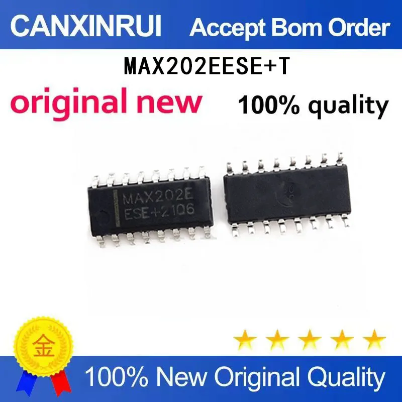 (5-100 Pieces)New MAX202EESE+T MAX202EESE package SOP-16 transceiver driver chip IC