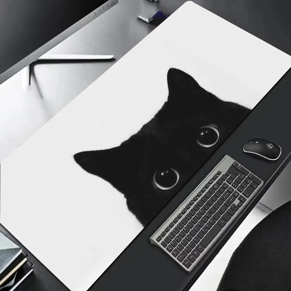 

black cat Mouse Pad Multi-Size non-slip Gaming Mousepad Gamer E-Sports Mouse Mat Game Mechanical Keyboard XXL Desk Mat