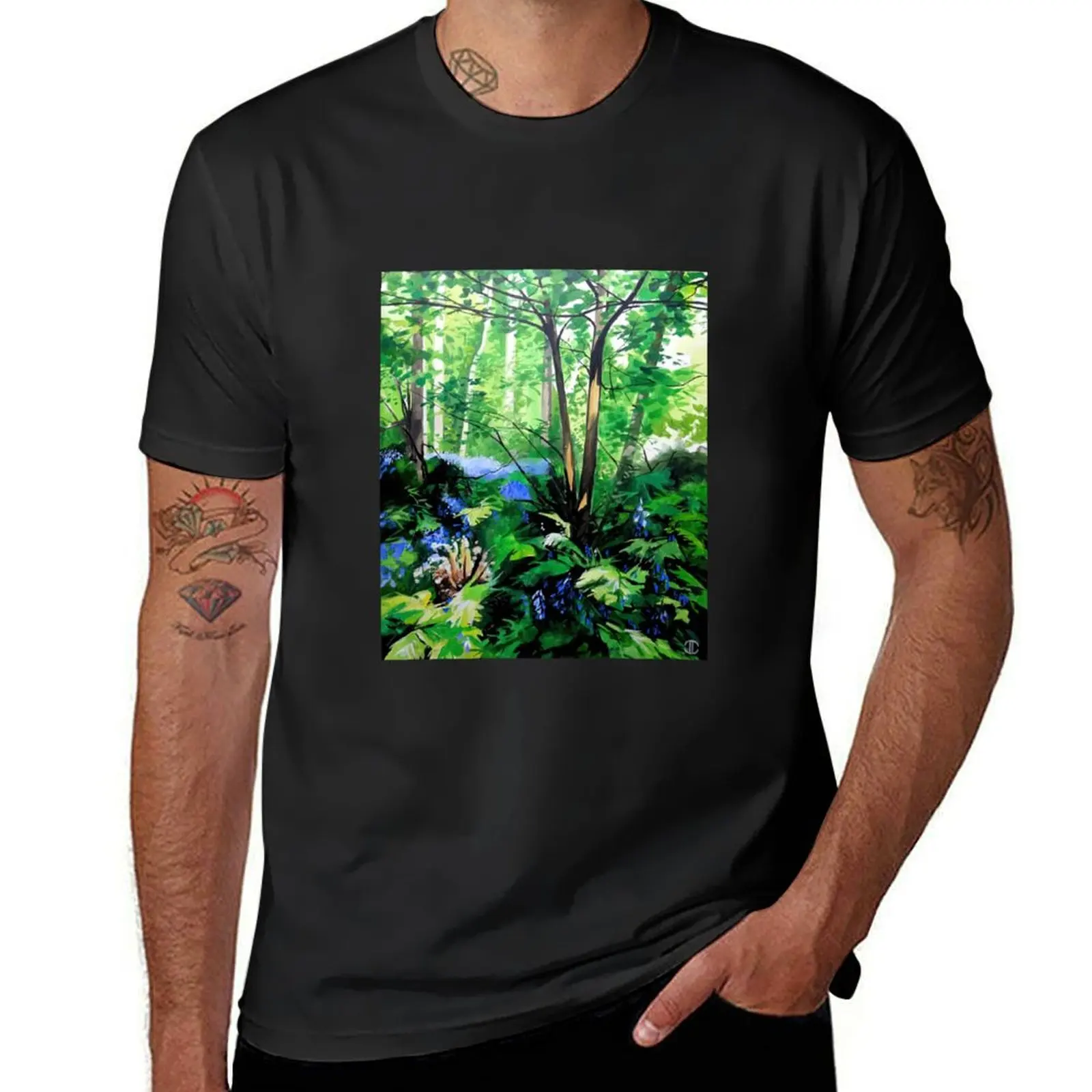 Bluebells In The Glen T-Shirt heavyweights graphics Aesthetic clothing vintage heavy weight t shirts for men