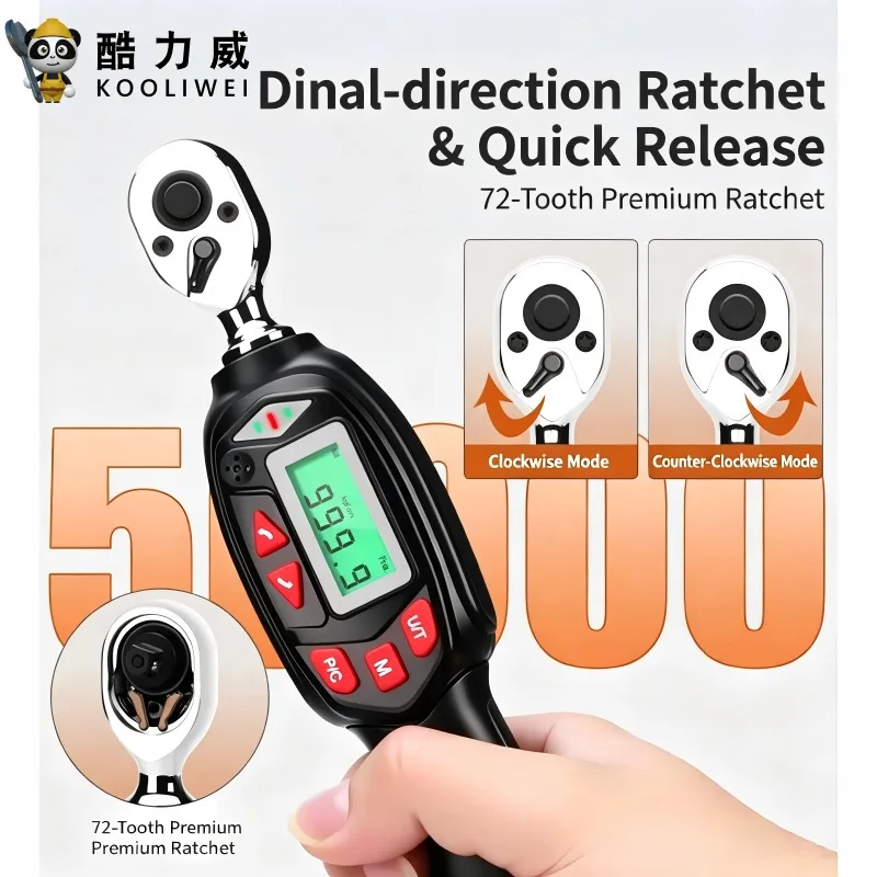 KOOLIWEI Digital Torque Wrench Set 1/4