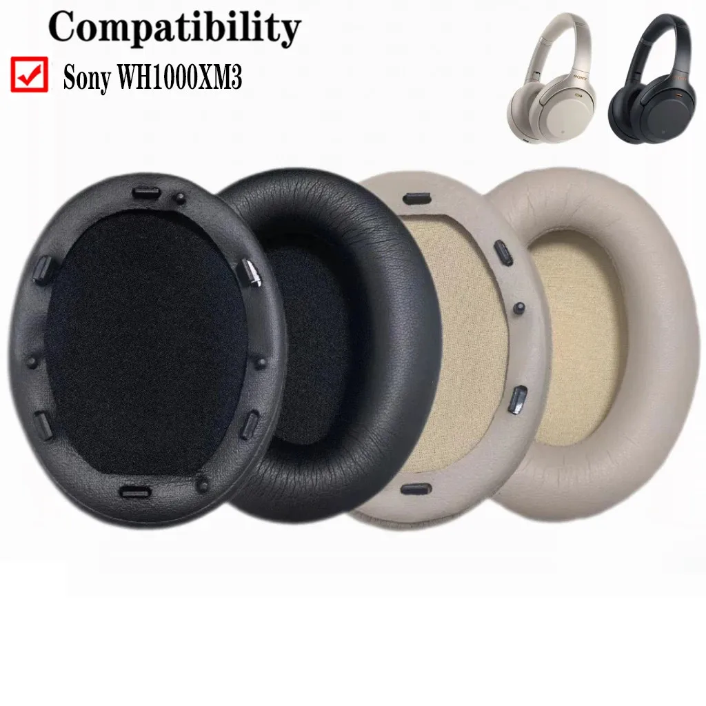 1Pair Replacement Earpads Foam Ear Pads for Sony WH-1000XM3 Headphones Earmuff WH1000XM3 WH 1000 XM3 Earphone Sleeve Headset