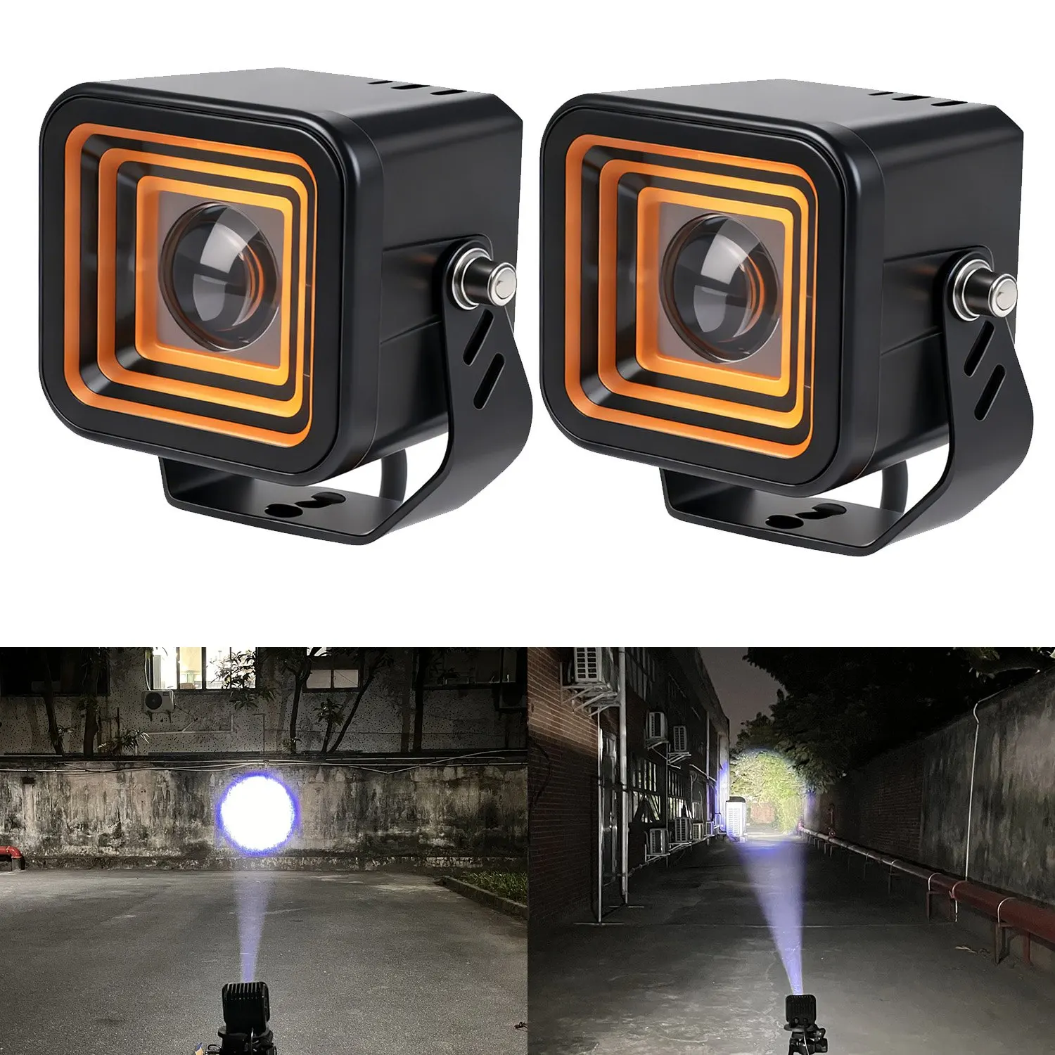 Motorcycle Universal Auxiliary SpotLight Work Lights Projector Grille Light Driving Light For Truck/Offroad/UTV/ATV