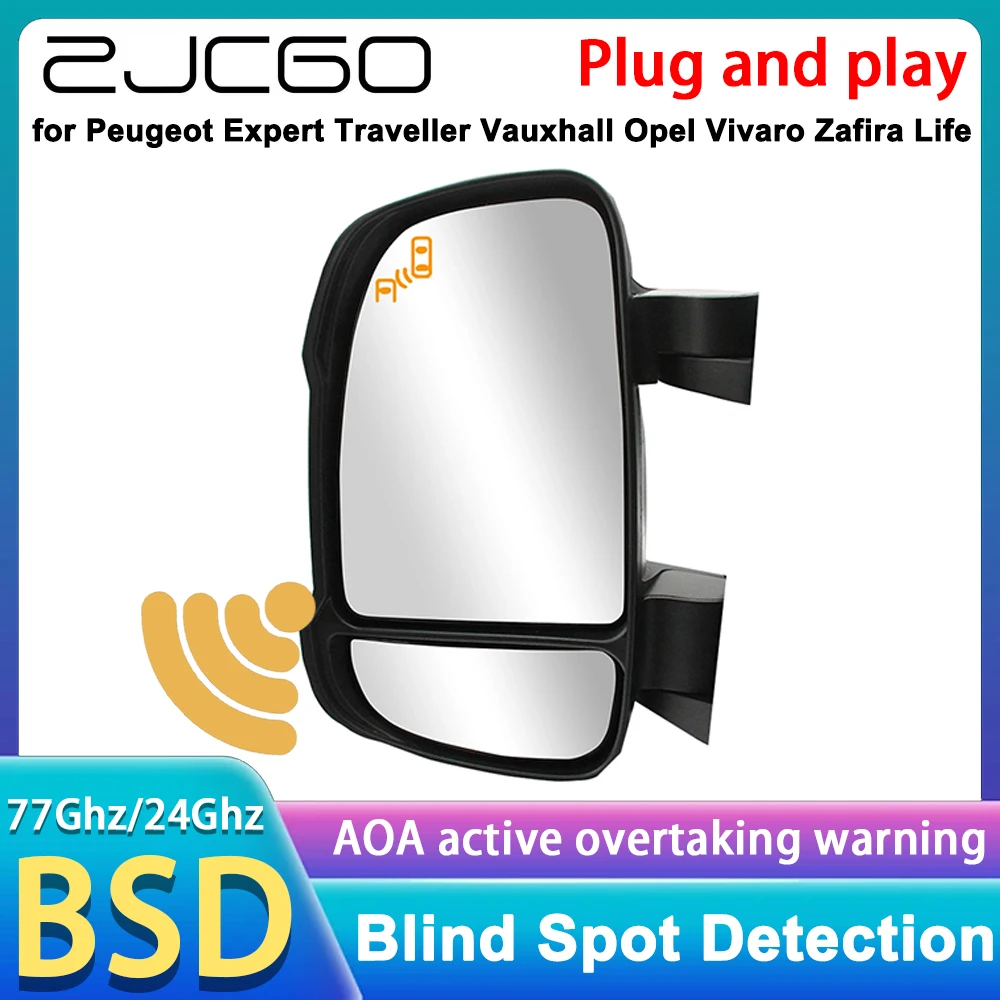 for Peugeot Expert Traveller Vauxhall Opel Vivaro Zafira Life DSM Rear Cross Traffic Alert Blind Spot Monitor Assist Detection