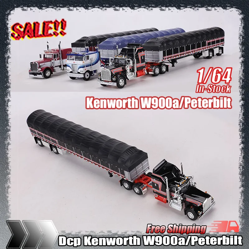 

Новый Dcp 1:64 Kenworth W900a Peterbilt 352/389 бортовой прицеп, имитация сплава, миниатюрная литая под давлением модель автомобиля, коллекция игрушек на заказ