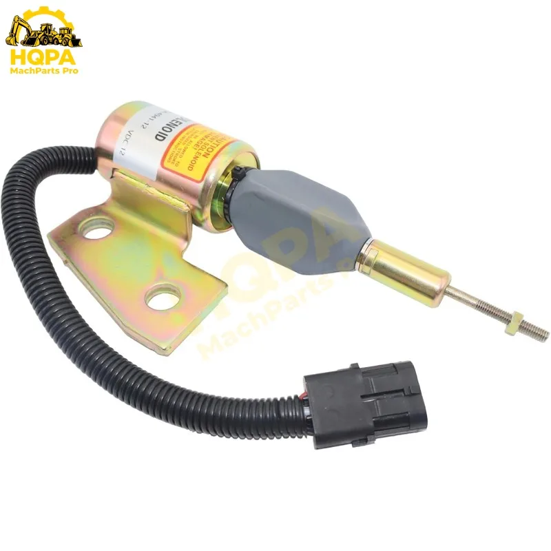 

3991167 3930658 J930658 J932529 J991167 3964627 SA-4941-12 12V Stop Solenoid for Cummins Engine 4BT Hyundai Excavator