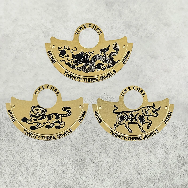 Mod Zodiac NH35 NH36 Automatic Hammer Rotor Metal Patch Fit for NH34 4R35 4R36 NH35 NH36 Movement SKX007 Watch Movt Repair Guard