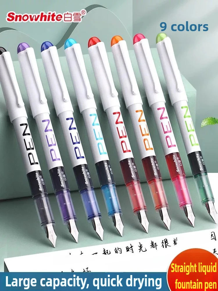 High Capacity FP10 Direct Liquild Fountain Pen No Ink Cartridge Needed EF/F Colorful Ink Pens Stationery School Supplies