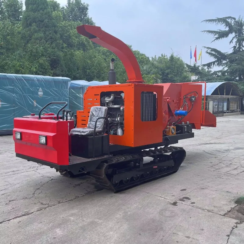 بيع المصنع مباشرة المحمول الزاحف الخشب التقطيع محرك الديزل مزرعة الذرة موقد التقطيع آلة تقطيع الخشب المتنقلة #5