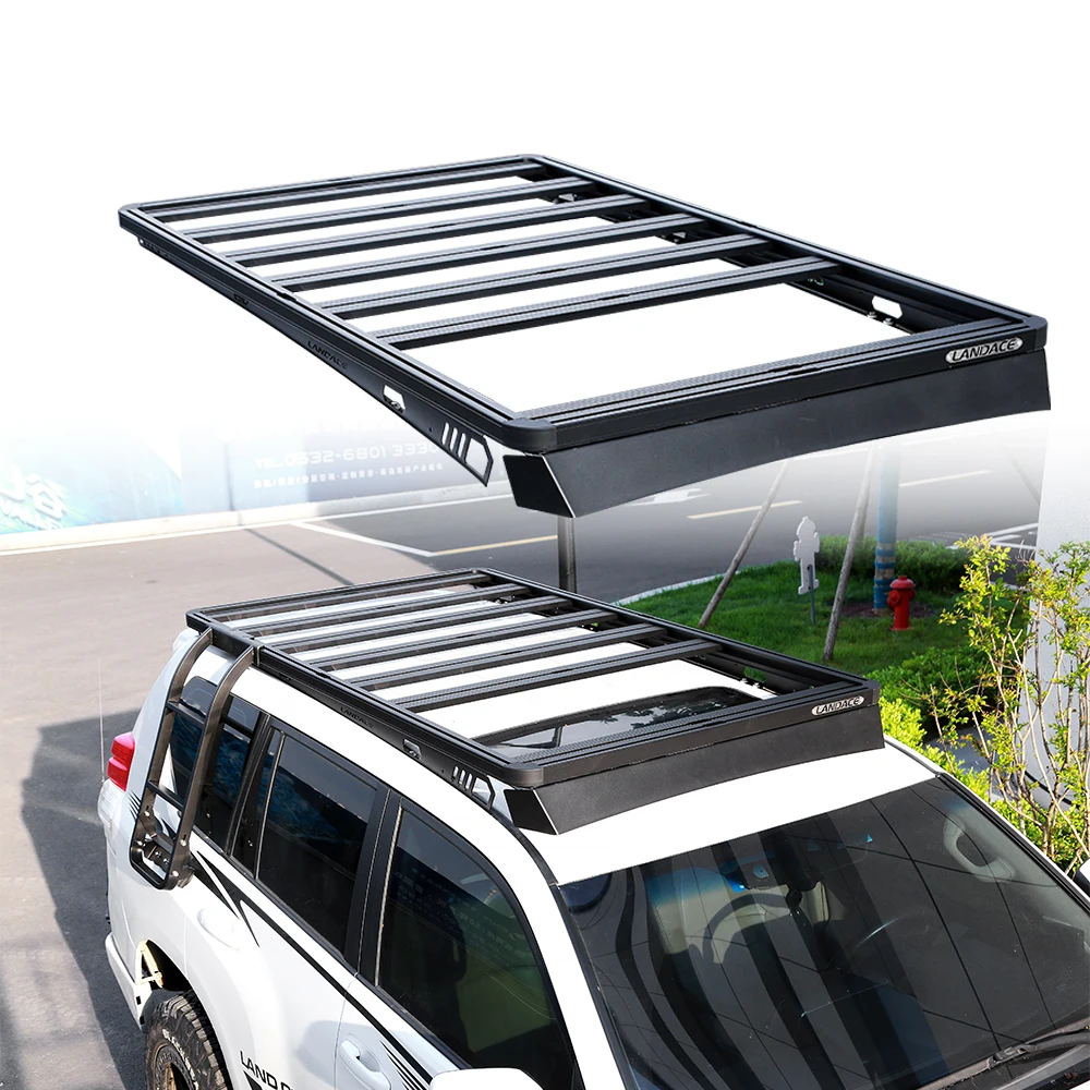 

4X4 Lc200 Land Cruiser Long Flat Top Cargo Carrie Roof Rail Aluminium Alloy Car Roof Racks