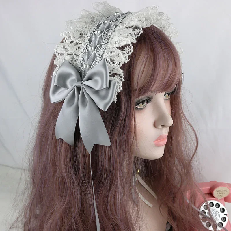 Interrupteur cerceau de cheveux doux japonais pour filles, bande de sauna cosplay anime, dentelle lolita, fleur, accessoire de vêtements de sauna, femme de chambre, 2022