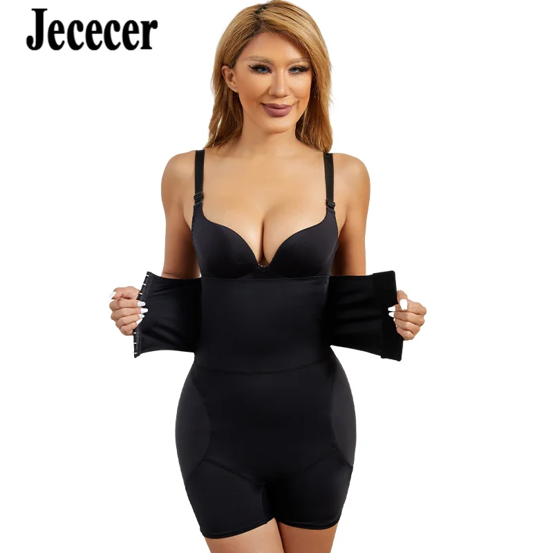 Jececer Panties With Belly Tightening Hip And Bum Pads Shapewear Control Panties Shorts Slim Body Shaper Women's Underwear