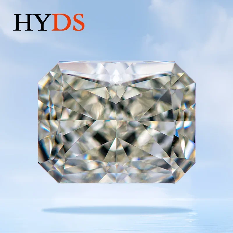 

Cubic Zirconia Cream Color Crushed Ice Cut Rectangle Shape Charms Beads for DIY Jewelry Making Necklace Materials No Certificate