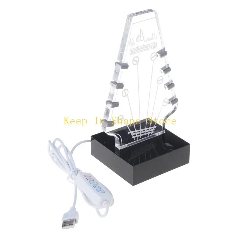 U1JC Guitar Pick Case ، Acrylic Guitar Display Easel ، Clear Guitar Pick Pick Box مع حامل الغيتار الأساسي