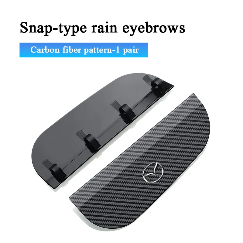 

Snap-type Carbon Fiber Car Rearview Mirror Rainproof Accessories For Mazda 2 3 6 5 Atenza CX30 CX90 CX60 CX50 MX30 CX3 CX5 MX5
