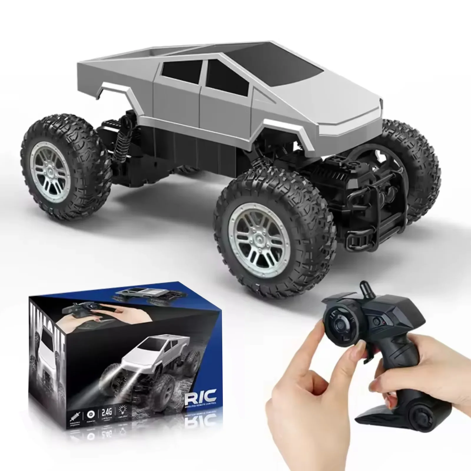 Cybertruck RC Car Kids Toys for kid Remote Control Car Amphibious Truck 4WD All Terrain Off-Road Pickup1:16 Scale 2.4GHZ