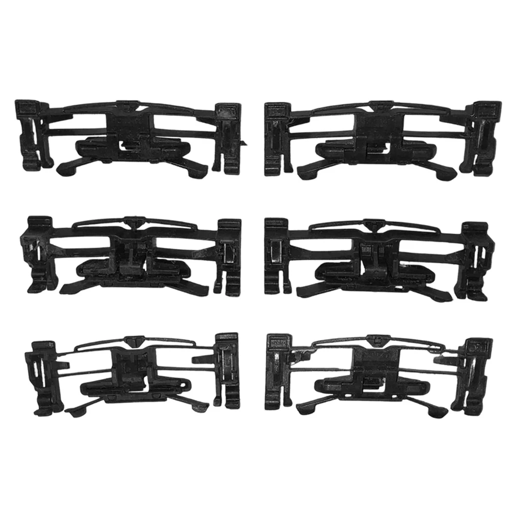 6PCS Roof Gutter Trim Moulding Fixing Clips Black Plastic for Ford Focus MK3 2011-2018 Hatchback Estate OEM 1724500