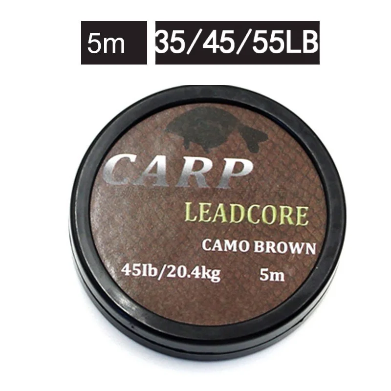 Línea de carpa trenzada con núcleo de plomo camuflaje antienredos - imagen 4