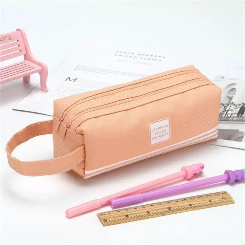 Large Capacity Pen Case Double Layered Pen Bag Pen Pouches for Student School