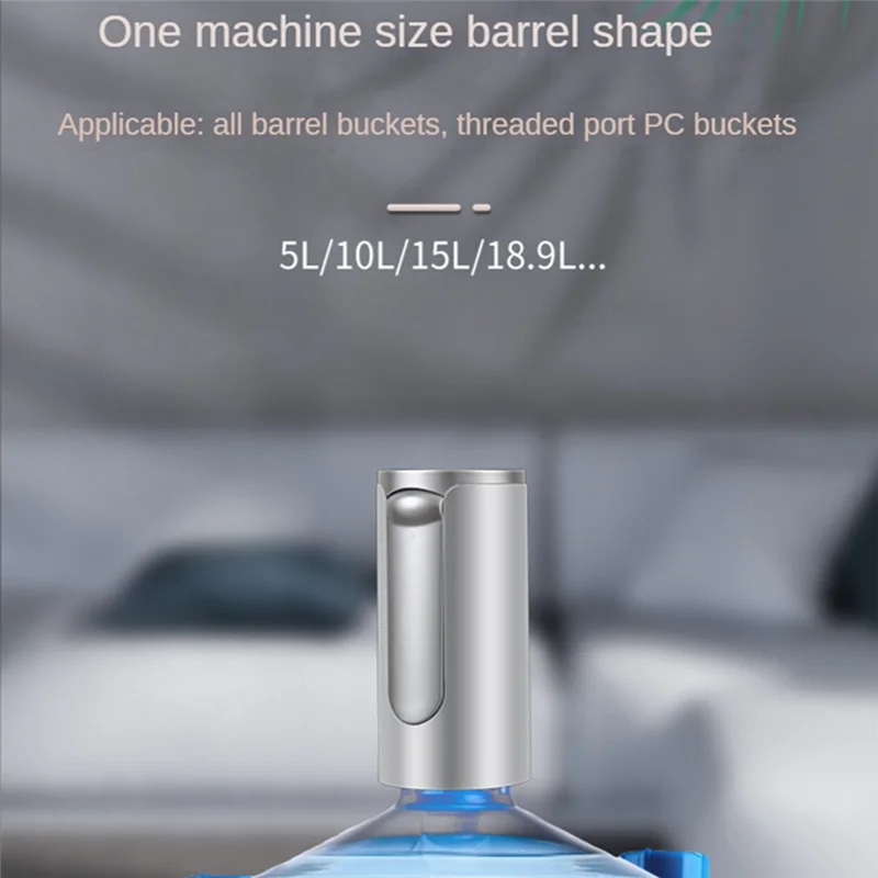 Pompa per bottiglia d'acqua Dispositivo di aspirazione dell'acqua pieghevole elettrico USB per uso domestico Pompa dell'acqua per erogatore d'acqua per bottiglia da 5 galloni,A