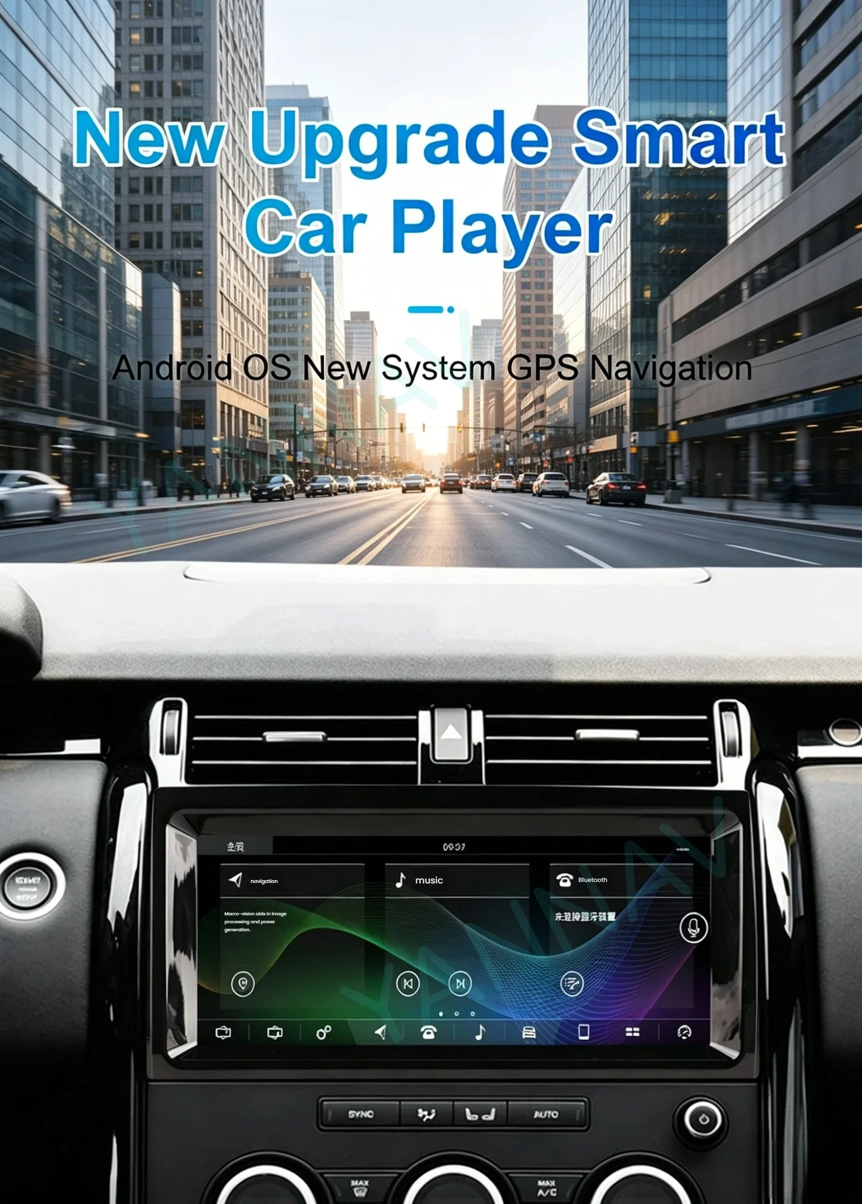Android13 Car Radio For Land Rover Discovery 5 LR5 L462 2017-2020 Auto Stereo GPS Navigation Carplay Video Player and AC screen