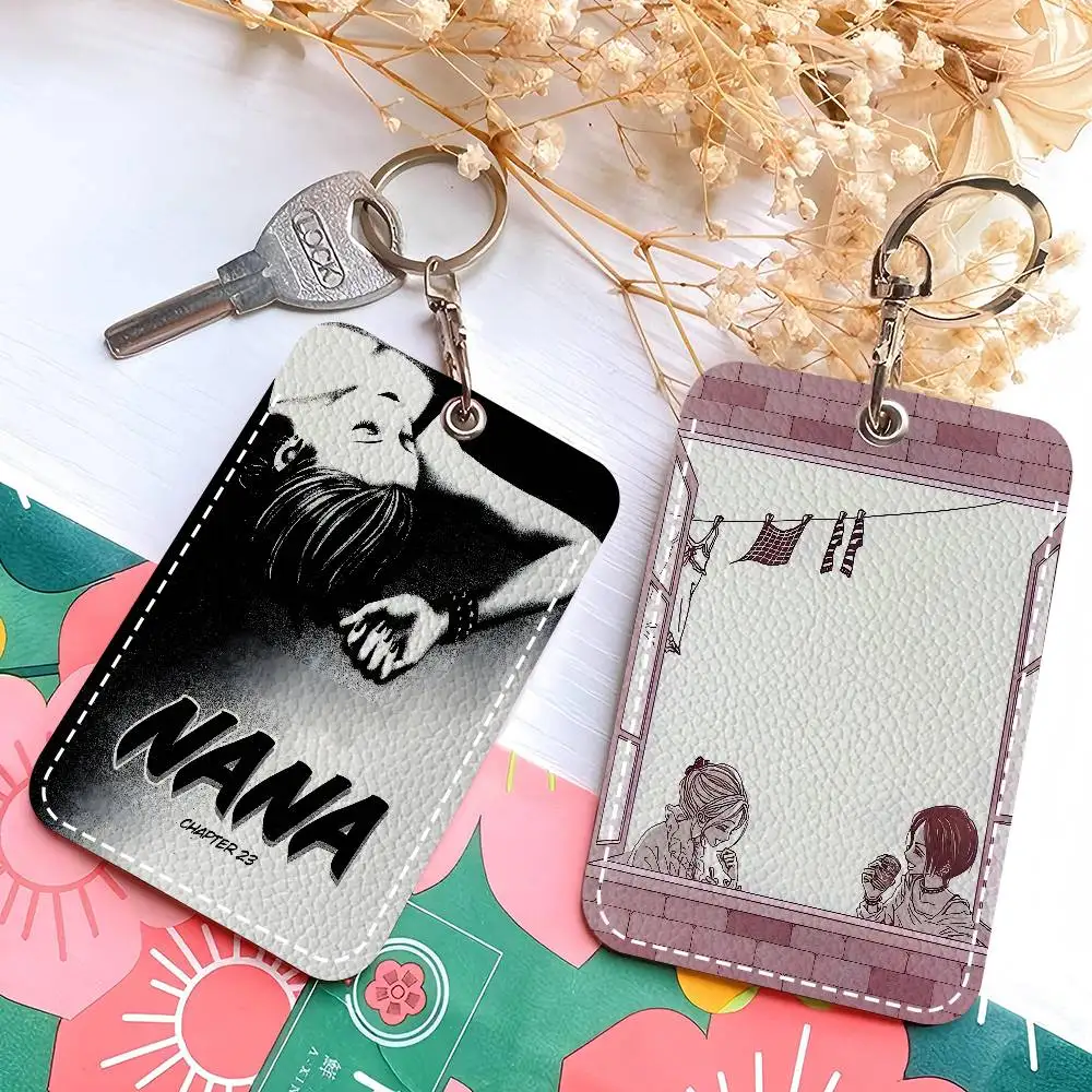 

Классический кожаный кошелек для карт в стиле аниме NANA, минималистичный дизайн, гладкая поверхность, защита для удостоверений личности и визитных карточек