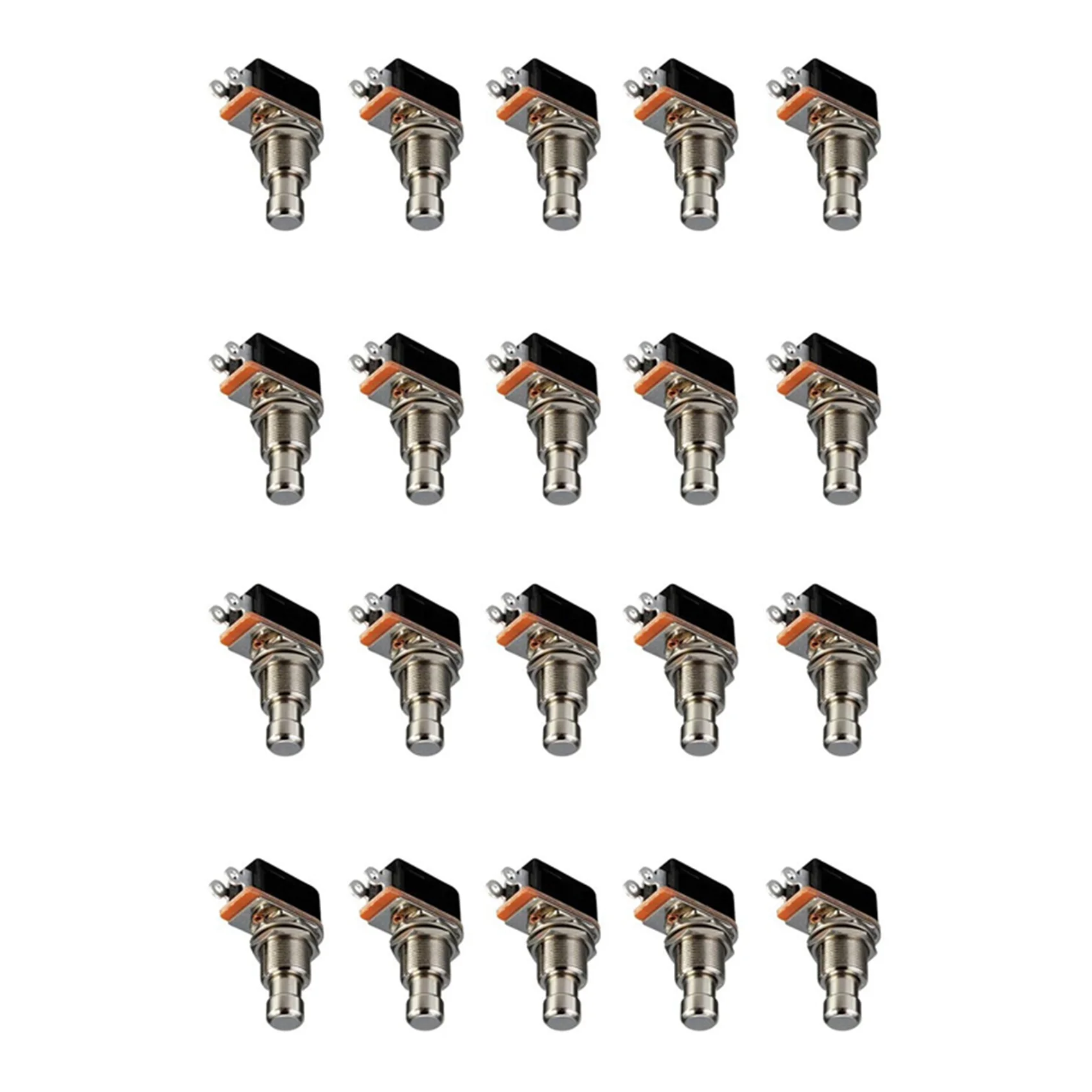 

A99I-Guitar Effects Pedal Box Momentary SPST Button Stomp Foot Switch Push Button Pack Of 20