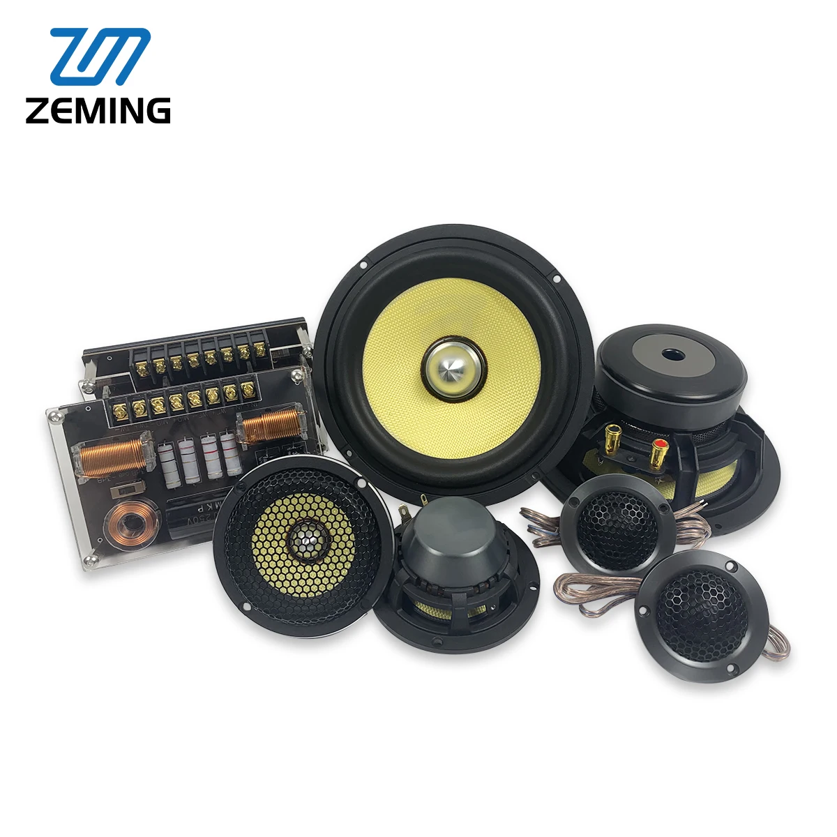 Nominal Power 120W Sound Quality 6.5 Inch 3-way Mid Range Component Coaxial Speakers Pod Car Door Woofer Audio Speaker