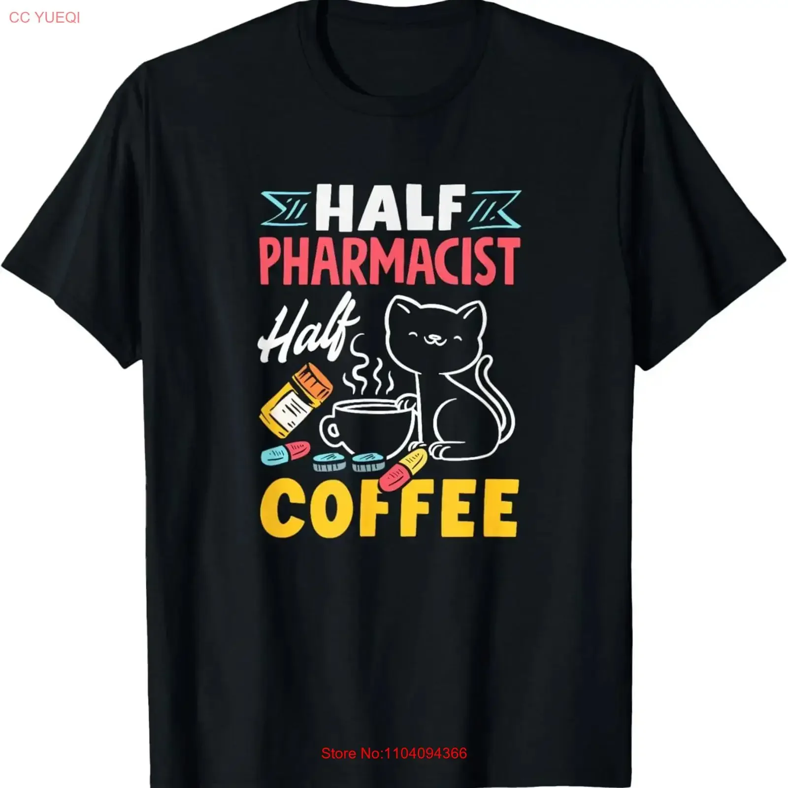 Half Pharmacist Coffee Funny Lover T Shirt vintage Washed streetwear Soft Comfortable Stretched homme fashion Unisex