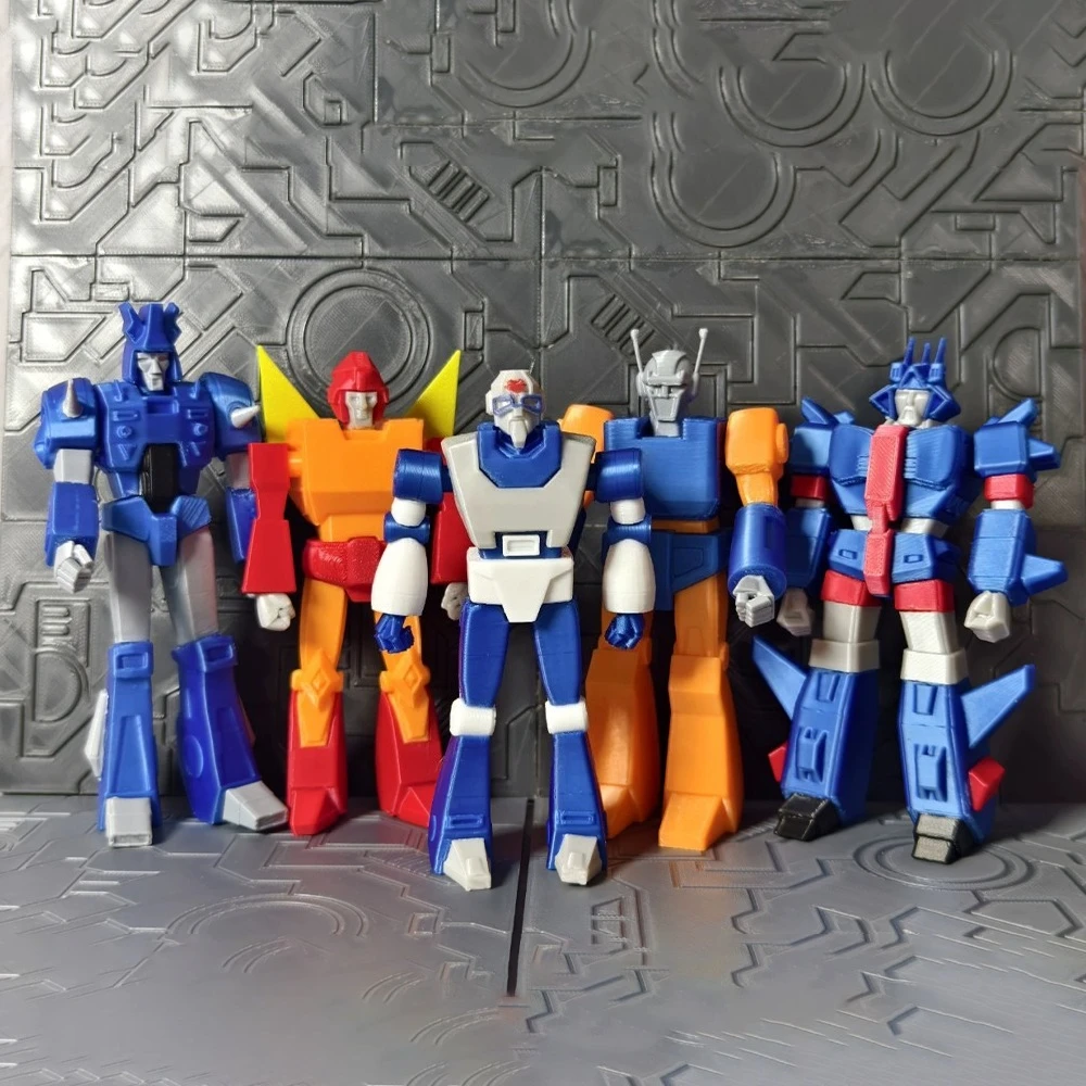3D Printed Transformable Robot G1 Series Autobot Leader Articulated Joints Model Toy