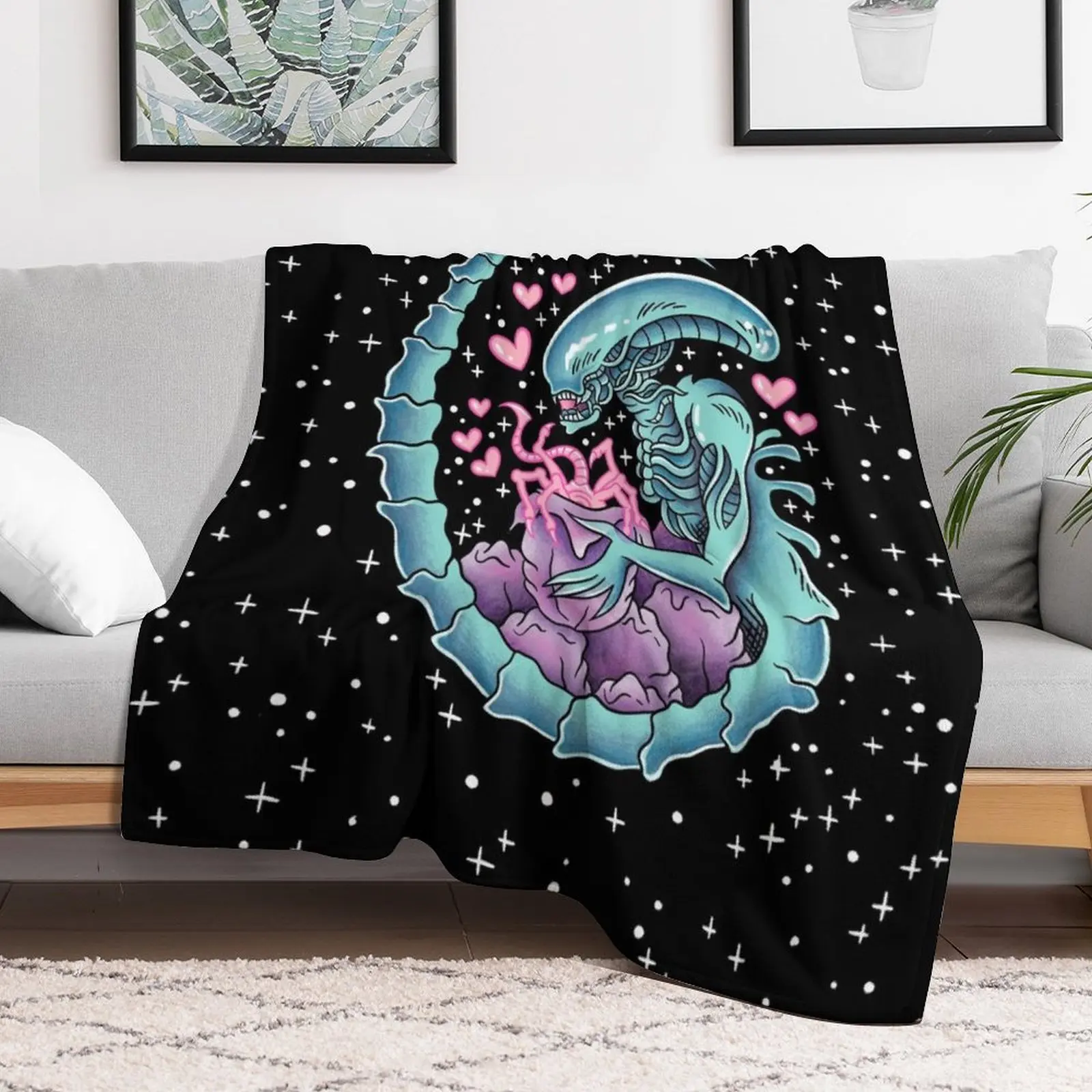 Xenomorph Eggs Throw Blanket Softest Luxury Throw Warm Hairy Blankets