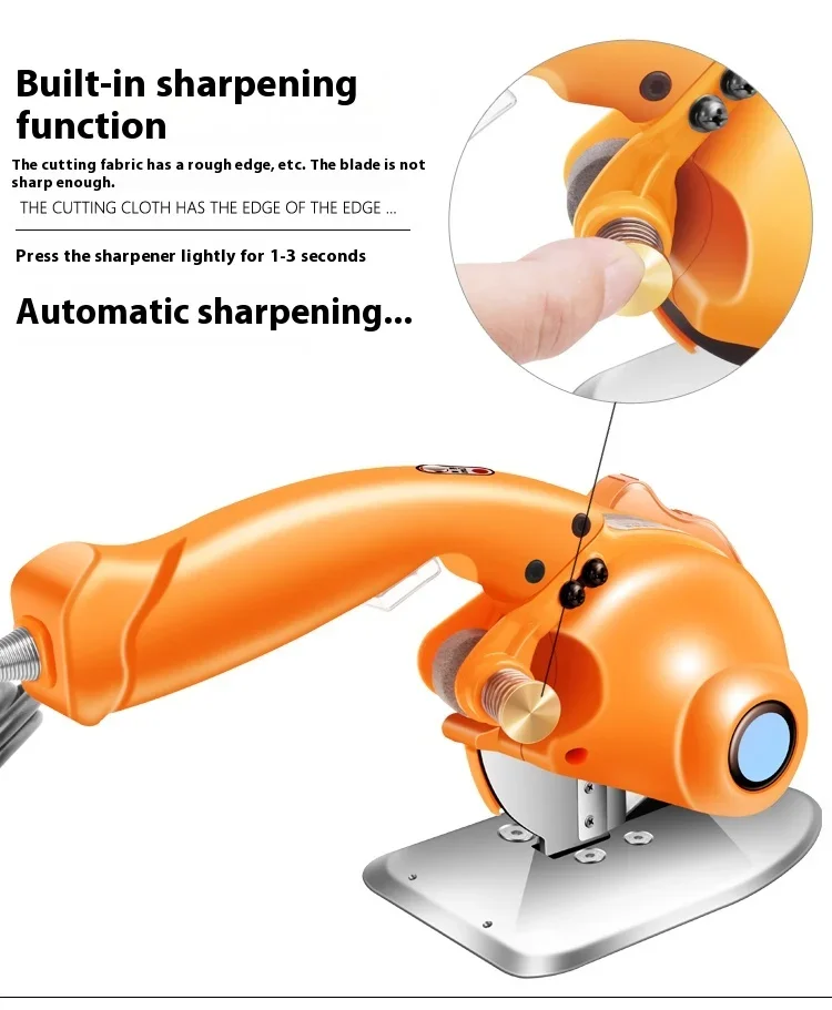 Industrielle Elektrische Schere Handheld Runde Klinge 220V Schneiden Tuch Maschine Stille Servo Direkt Antrieb Elektrische Runde Messer – Detail 17