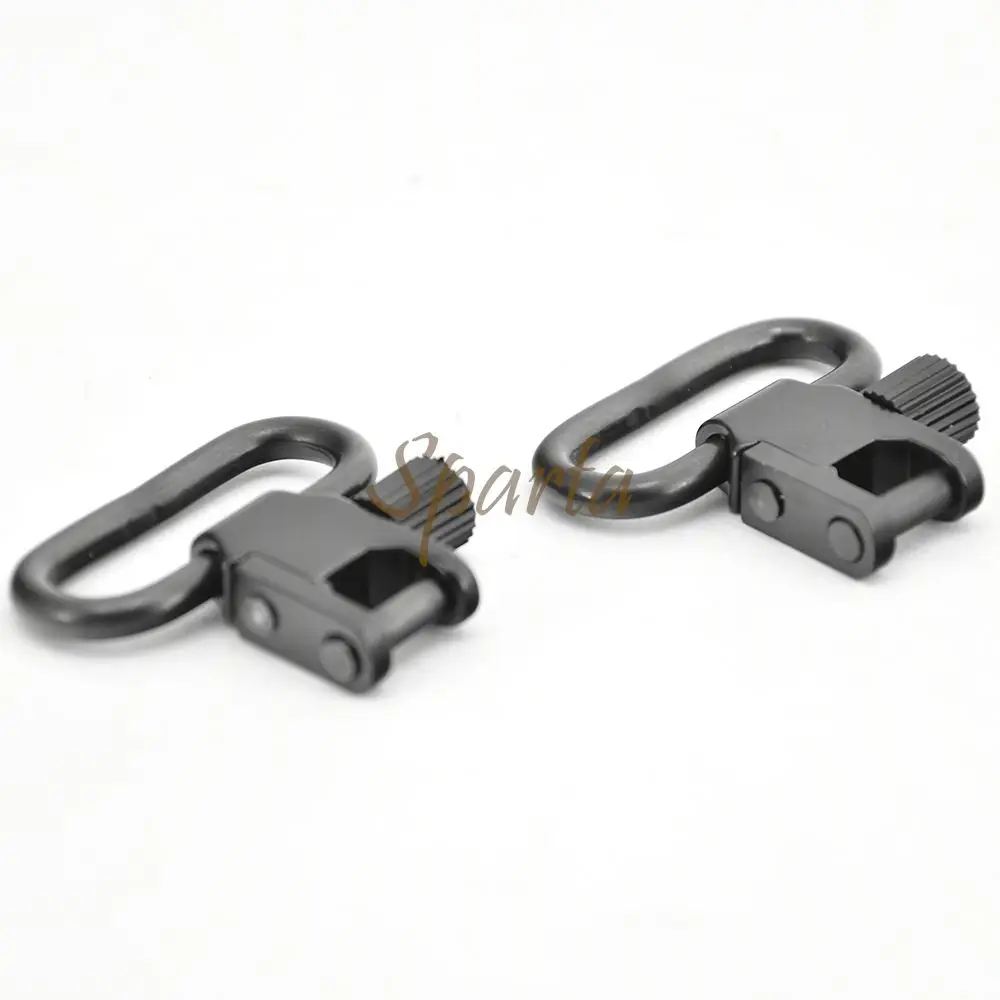 2 Pcs QD Sling Swivels Quick Detachable Locking For 1 Inch 1.25 Inch Hunting Firearms Shoulder Strap