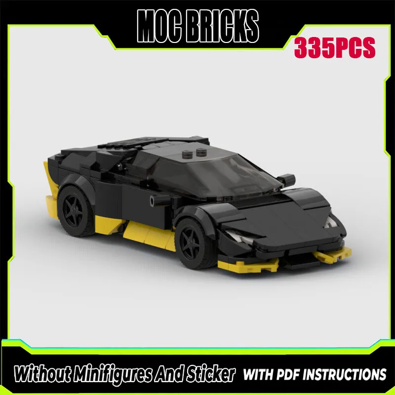 

Moc compatible car model Hurrican-8 racing technology modular building block gift Christmas children's toy DIY set assembly