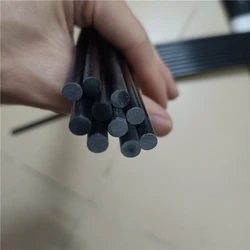 Asta in fibra di vetro nera 2 pezzi 8mm/8.5mm/9.5mm/10mm/12mm/12.7mm/15mm/16mm/20mm/25mm lunghezza asta in fibra di vetro 500mm
