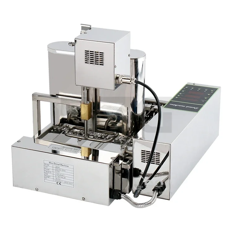 2000W 1800PCS/H Doughnut Maker Donuts Making Machine Temperature Control Single Cylinder Fryer Doughnut Maker Machine