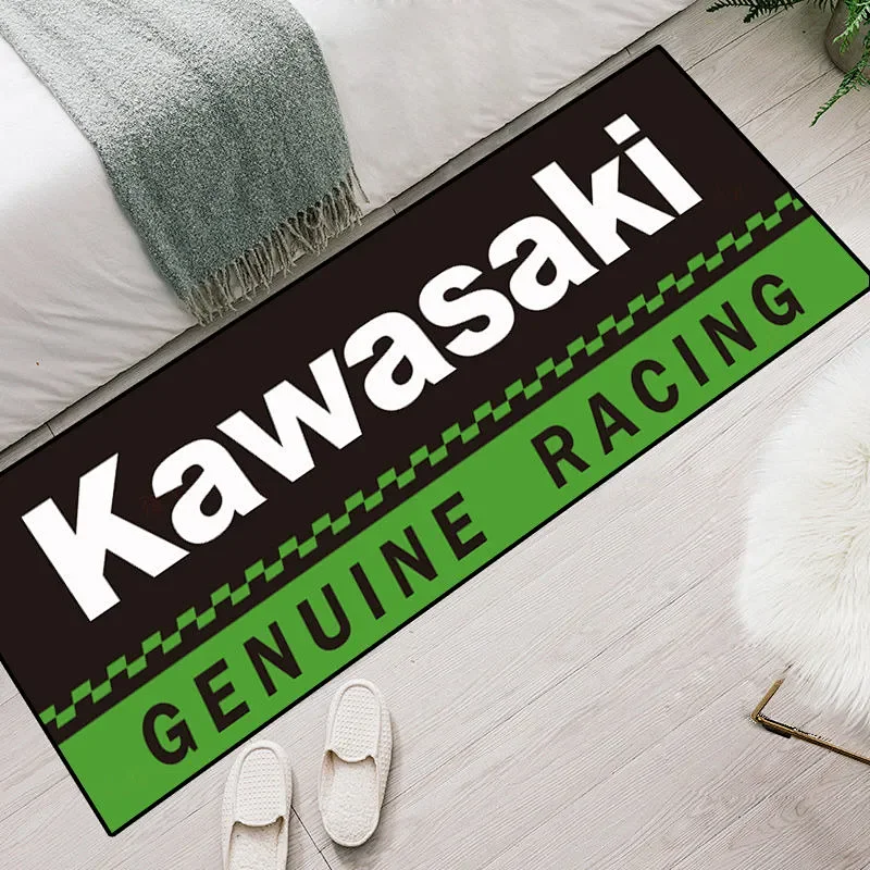 

Garage Mat Cool Motorcycle Carpet Racing Moto Electric Vehicle Mat Anti-slip Floor Home Decoration Rug Accessories For Kawasaki