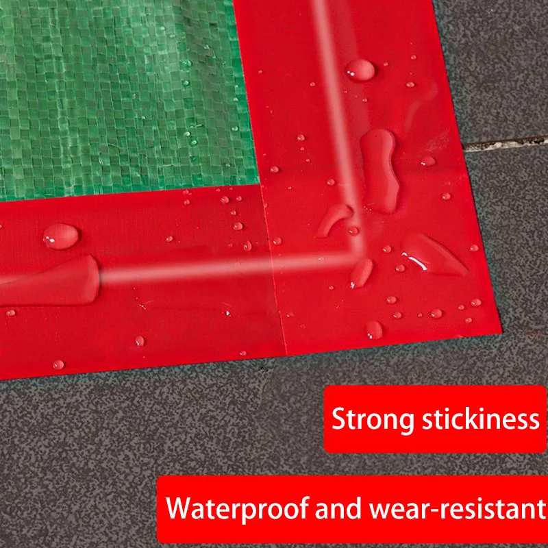 45MM Red Fabric Duct Tape Adhesive Water-Resistant for Electric Bicycle Seat Tarpaulin Repair No Residue Glue