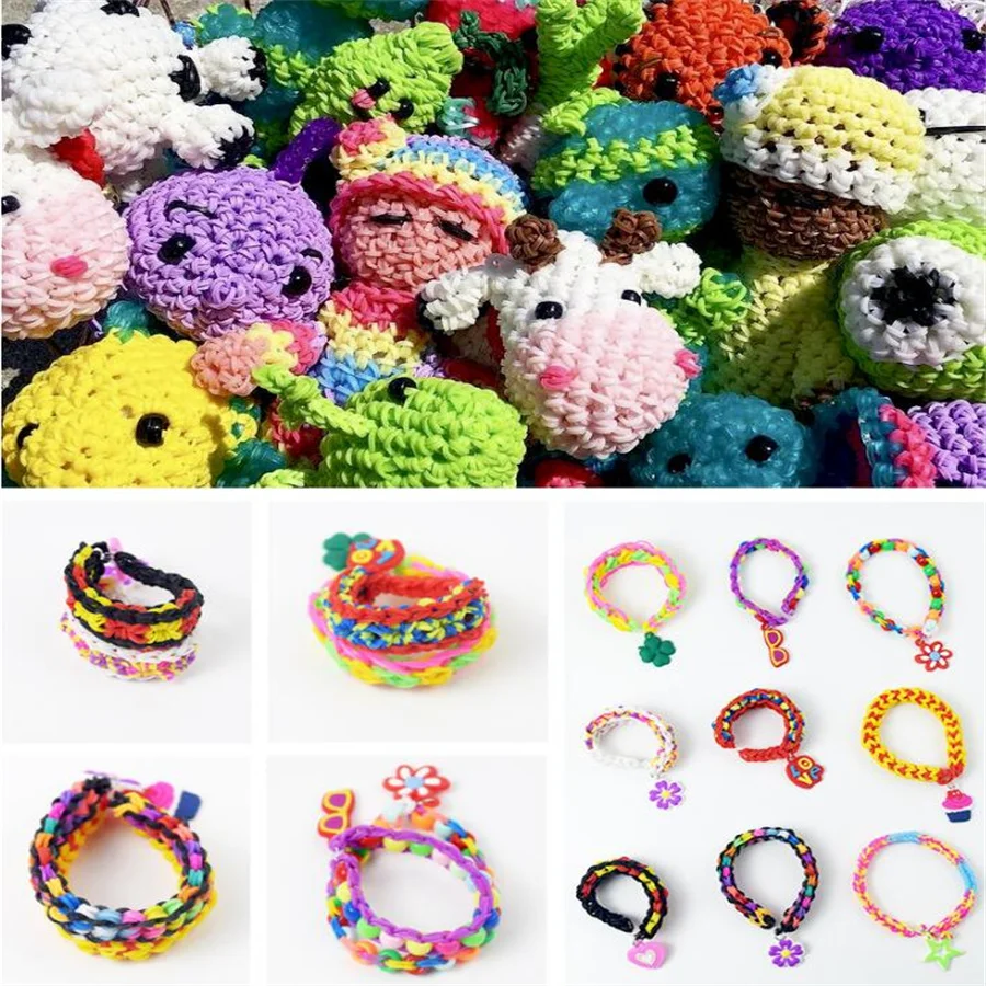 24 grids Rubber Bands Bracelet Making Kit Creative Jewelry Set Ideal Gift for Little Crafters Vibrant DIY Bands for Colorful Bra