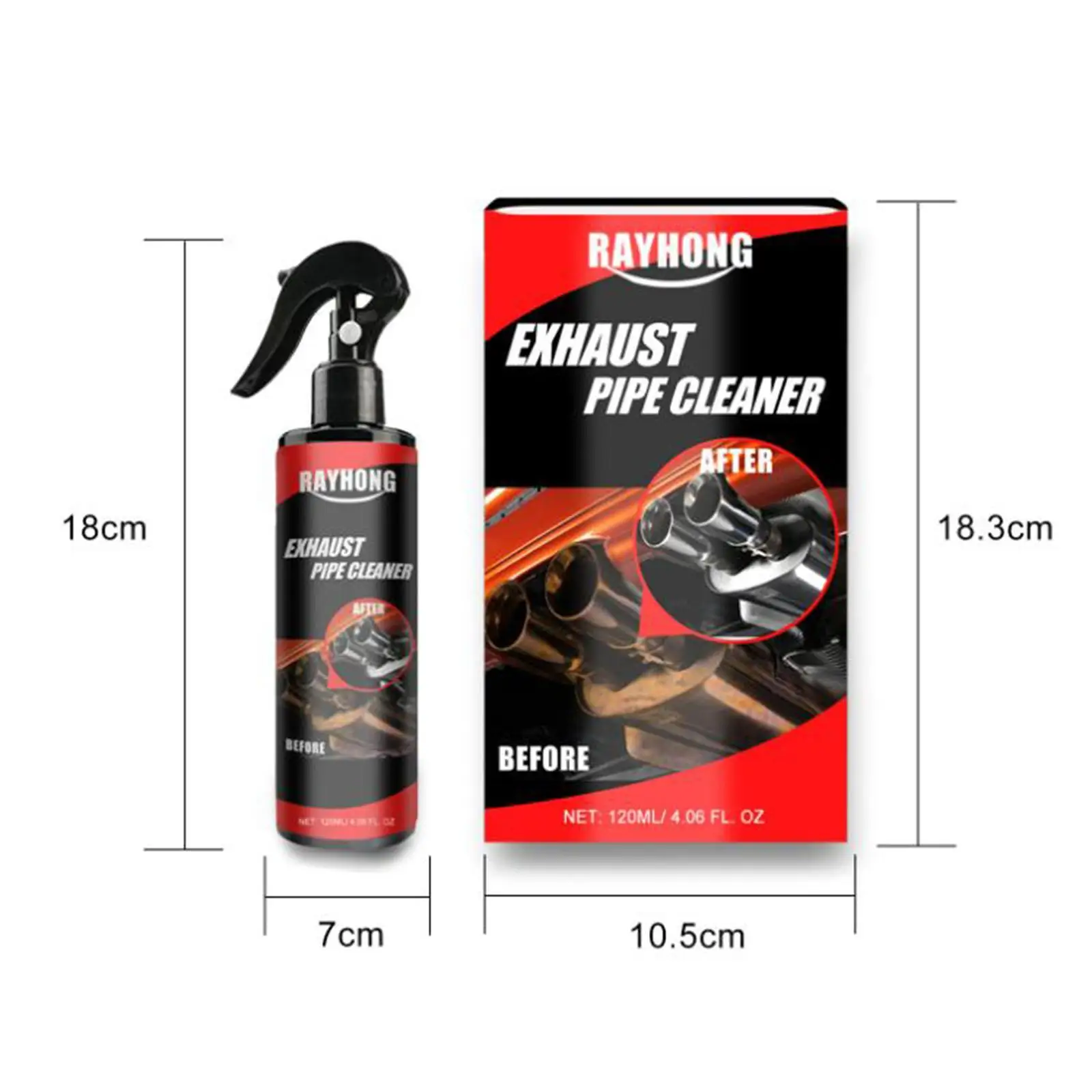 Alat Perbaikan Perlengkapan Pembersih Efisien Pembersih Pipa Knalpot Mobil Generik