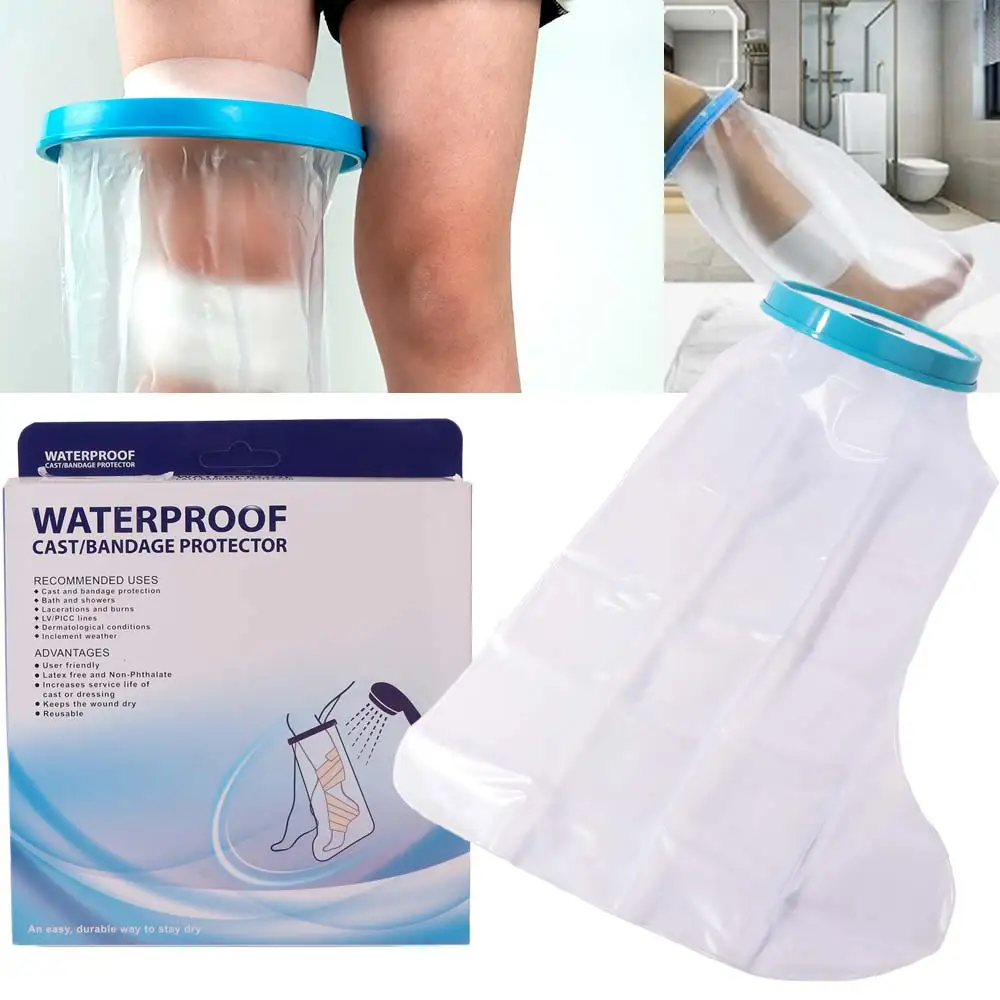 

Практичный уплотнительный чехол для душа, многоразовый профессиональный водонепроницаемый чехол для ног, удобный чехол для ран на открытом воздухе