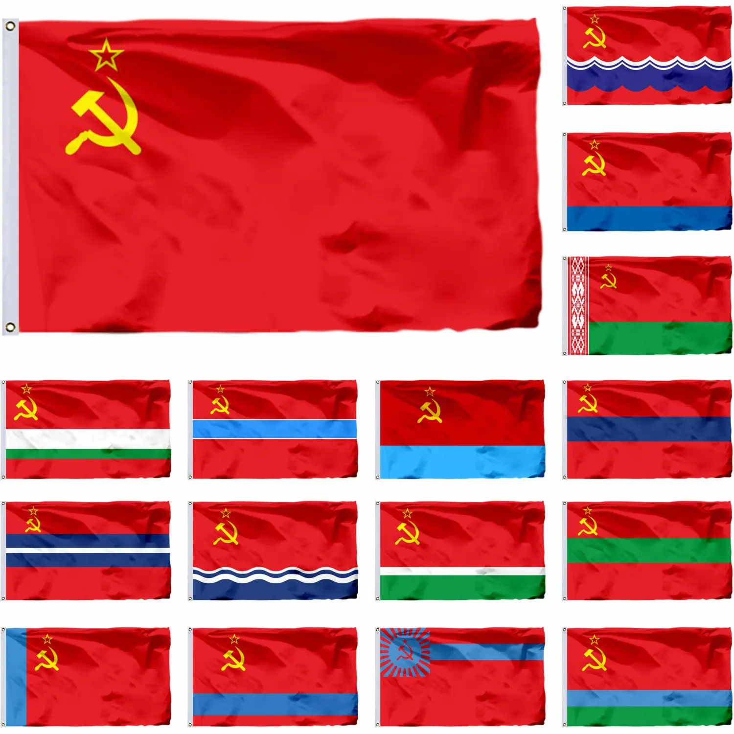 Russian Soviet Federative Socialist Republic flag,Azerbaijan SSR,Armenian and Armenian Ukrainian 3x5ft,Latvian,Latvian Banner