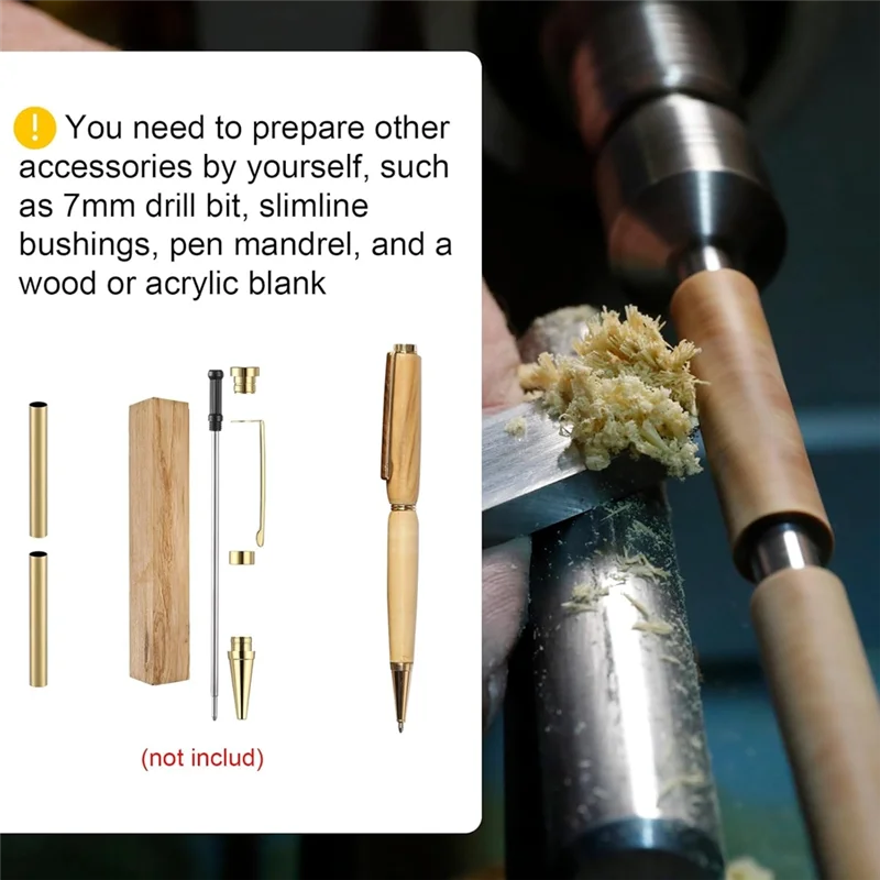 ABWR-ملحقات بديلة 30 قطعة 7 مم أنبوب قلم رفيع 2-1/32 بوصة لوازم تويست طويلة