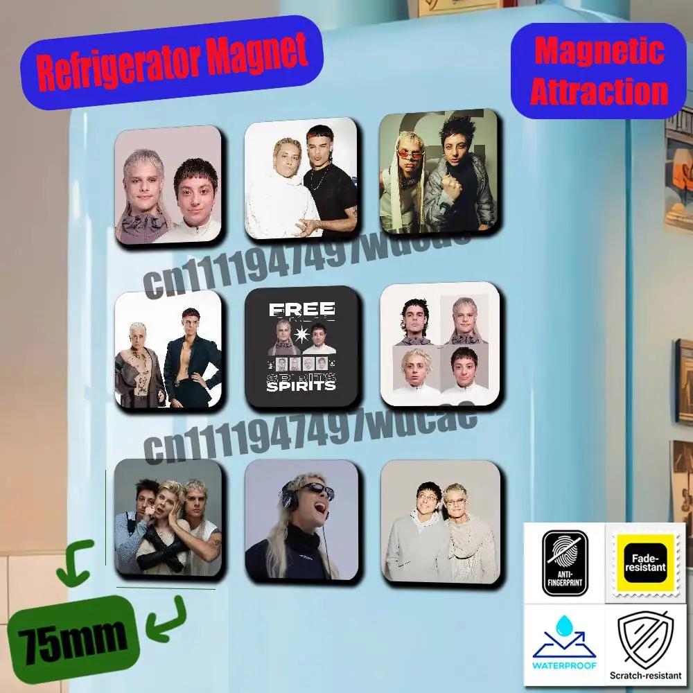 For CA7RIEL Paco Amoroso Free Spirits Fridge Magnets Freezer Metal Cabinet Custom Refrigerator Magnetic Card Case