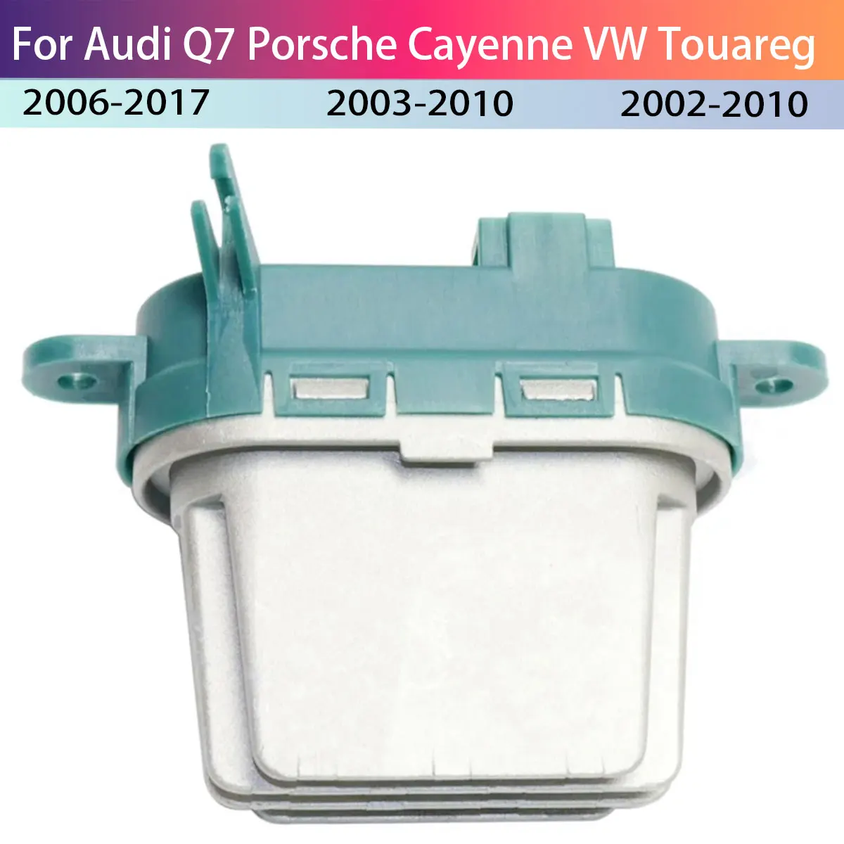 

HVAC Blower Motor Resistor 7L0907521B, Direct Replacement Fan Control Module for Q7,Touareg,Cayenne,Transporter/Multivan 03-15