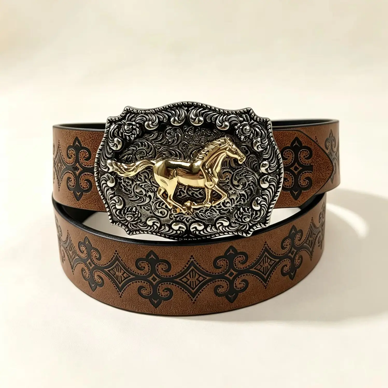 1 Piece of Unisex Belt, Fashionable Western Cowboy Style, Suitable for Jeans, Long Clothes, Daily Casual Wear, Versatile