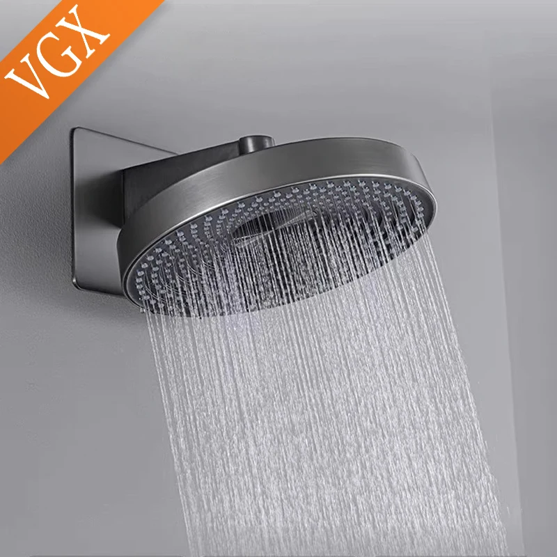 VGX Concealed Thermostatic Shower System Set Temperature Digital Display Shower System Rainlfall Bathroom Shower Faucet Set