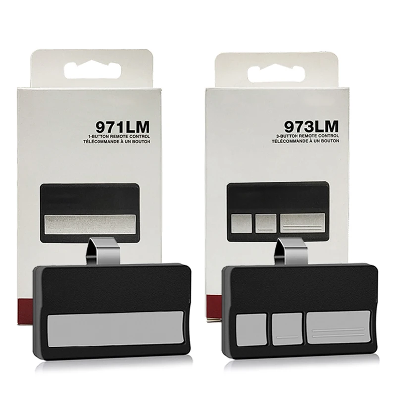 รีโมทเปิดประตูโรงรถ LiftMaster 971LM 973LM Security+ ใหม่ สำหรับ LiftMaster 390MHz ปุ่มเรียนรู้สีแดงและสีส้ม